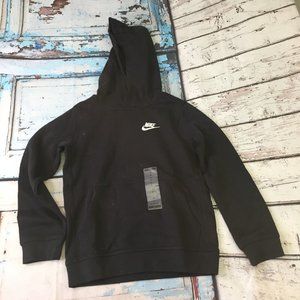 Nike Boy's Hooded Sweatshirt Black Size Small